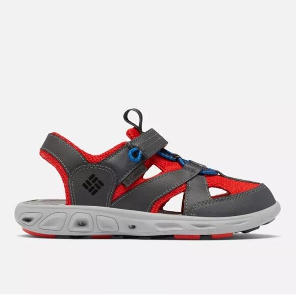 Columbia Boy’s size 2 Techsun Wave Red/Charcoal Gray Water Sandal - Picture 1 of 11